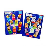 Tox Emojiler ve Vahşi Hayvanlar T106 T782 2 Set 20 Parça Parmak Kukla