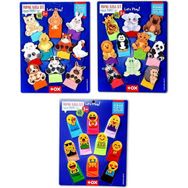 Tox Evcil Vahşi Hayvanlar ve Emojiler T772 T782 T106 3 Set 30 Parça Parmak Kukla