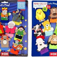 Tox Masal Kahramanları ve Evcil Hayvanlar T771 T225 2 Set 20 Parça Parmak Kukla
