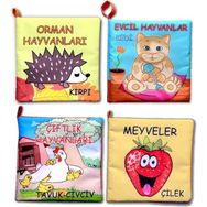 Tox Meyveler T055 T049 T058 T110 Çiftlik Orman ve Evcil Hayvanlar Kumaş Sessiz Kitap