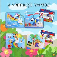 Tox T05 Tekne Helikopter 3+ Keçe Yapboz 3 Yaş Puzzle