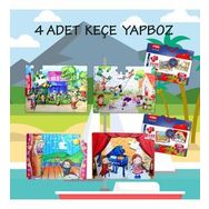 Tox T19 Sahne 5+ Keçe Yapboz 5 Yaş Puzzle