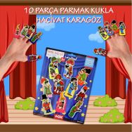 Tox T224 Karagöz Hacivat 10 Parça Parmak Kukla Set