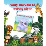 Tox Vahşi Hayvanlar Sessiz Kumaş Kitap Bez Kitap yumuşak Ve Hışırtılı Eğitici Oyuncak