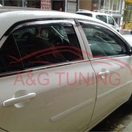 TOYOTA COROLLA 2007-2013 4 Parça Krom Cam Çıtası