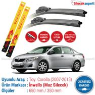 Toyota Corolla 2007-2013 Muz Silecek Takımı