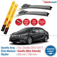 Toyota Corolla 2013-2017 Muz Silecek Takımı