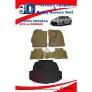 Toyota Corolla Sedan 2019+ Hybrid Bej Paspas ve Bagaj Havuzu