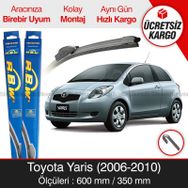 Toyota Yaris RBW 2006-2010 Muz Silecek Takımı