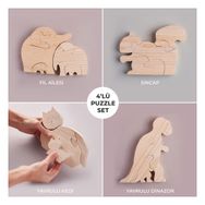 Toytoy Ahşap Puzzle Oyuncak Seti
