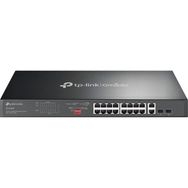 TP-Link Omada DS1018GMP 16 Port Gigabit + 2x1GB RJ45/SFP Combo 250W 250 mt PoE Mesafe Metal Rackmount Kasa Switch