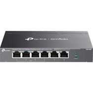 TP-Link Omada DS106P 4 Port 10/100+2 Port 10/100 Uplink 67W 250 mt PoE Metal Kasa Switch