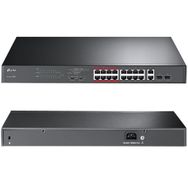 TP-Link SL1218MP 16 Port Megabit PoE + 2 Port Gigabit Combo SFP 250W Rackmount Switch