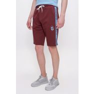 Trabzonspor Şeritli Logo Baskılı Şort