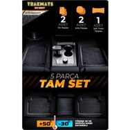 Trakmats Suzuki Swift 2017 - 2024 Kesilebilir Universal Kokusuz ADK Siyah Havuzlu Paspas