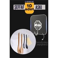 Transformacion 718407 10 Adet Lionzio Design Şeffaf Yapışkanlı Askı