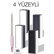 Transformacion 718792 4 Yüzeyli Törpü ve Parlatma Blok Sünger 3'lü Set