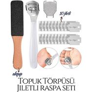Transformacion 718914 6'lı Ayak Törpüsü ve Jiletli Topuk Raspa Seti