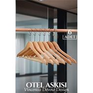 Transformacion 719598 6'lı Ahşap Vincentis Devoto Design Otel Tip Askı