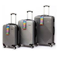 Travel Polo A1004 Gri 3'lü ABS Valiz Seti