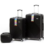 Travel Polo A1004 Siyah 3'lü ABS Valiz Seti