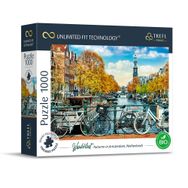 Trefl 10702 1000 Element En Kalın Karton Organik ECO Holland Yetişkinler ve Çocuklar için Sonbahar Seyahat Eğlencesi 12+ Wanderlust: Autumn in Amsterdam, Netherlands Puzzle