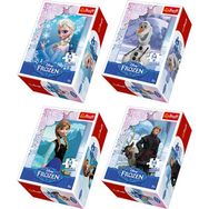 Trefl Disney Lisanslı Frozen Mini Set 4 Adet 54 Parça Elsa Anna Olaf Kristoff Puzzle