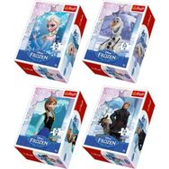 Trefl Puzzle Frozen Karlar Ülkesi Mini 54 Parçalı 4'lü Set Puzzle