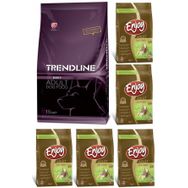 Trendline Dog Biftekli Kuru Köpek Maması 15 kg ve Enjoy Tavuk Etli Yetişkin 5x1 kg Kuru Kedi Maması