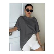 Trendseninle Appreciation Baskılı Füme1 Oversize Kadın T-shirt