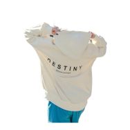 Trendseninle Destıny Tasarım Baskılı Ekru Kadın Sweatshirt