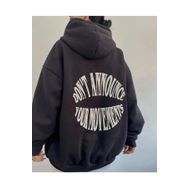 Trendseninle Dont Siyah Beyaz Hoodie Kadın Sweatshirt