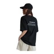 Trendseninle Exploration Baskılı Siyah Oversize Kadın T-shirt