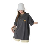 TrendSeninle Logo Baskılı Hope Füme Kadın T-shirt