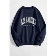 Trendseninle Los Angeles Lacivert Kadın Sweatshirt