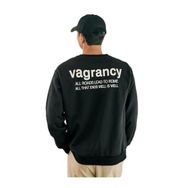 Trendseninle Vargancy Tasarım Baskılı Siyah Oversize Kadın Sweatshirt