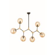 Trendylight Olimpiyat 6'lı Siyah Modern Avize