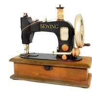 Trendypazar Dekoratif Eski Model Dikiş Makinesi El Yapımı