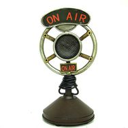 Trendypazar El Yapımı Dekoratif Vintage Mikrofon