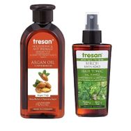 Tresan Argan Yağı Besleyici Kırılma Karşıtı Bakım 300 ml Şampuanı + Kayın Ağacı 125 ml Saç Toniği