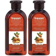 Tresan Tüm Saçlar İçin 2x300 ml Kırılma Karşıtı Argan Yağlı Şampuan