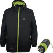 Trespass UAJKRAI10001 TP75 Qikpac Siyah Unisex Yağmurluk