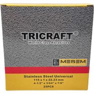 Tricraft Inox 115x1.0x22 mm 25'li Paket Kırmızı Metal Kesici Taş