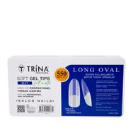 Trina TRNNAIL0026 Long Oval Mat Soft Jel 550 Adet Takma Tırnak