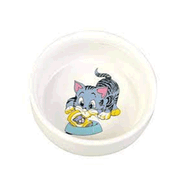 Trixie 0.3 lt 11 cm Kahverengi Kedi Seramik Mama Su Kabı