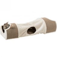 Trixie 2 Bölüm Peluş ve Jut 110x30x38 cm Kedi Oyun Tüneli