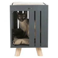 Trixie 36x51x36 cm Antrasit Gri Kum Beji Kedi Oyun Evi