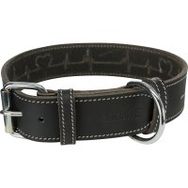 Trixie 38-47 cm 40 mm M Siyah Köpekler için Kalın Deri Boyun Tasması