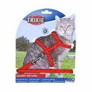 Trixie 4183 18-35 cm 10 mm Fosforlu Kedi Göğüs Tasma Seti