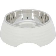 Trixie Beyaz 0,8 lt 22 cm Paslanmaz Çelik Kedi ve Köpek Mama Su Kabı